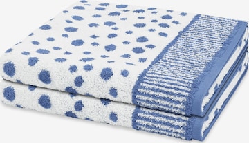 ROSS Towel 'Punkte allover' in Blue: front
