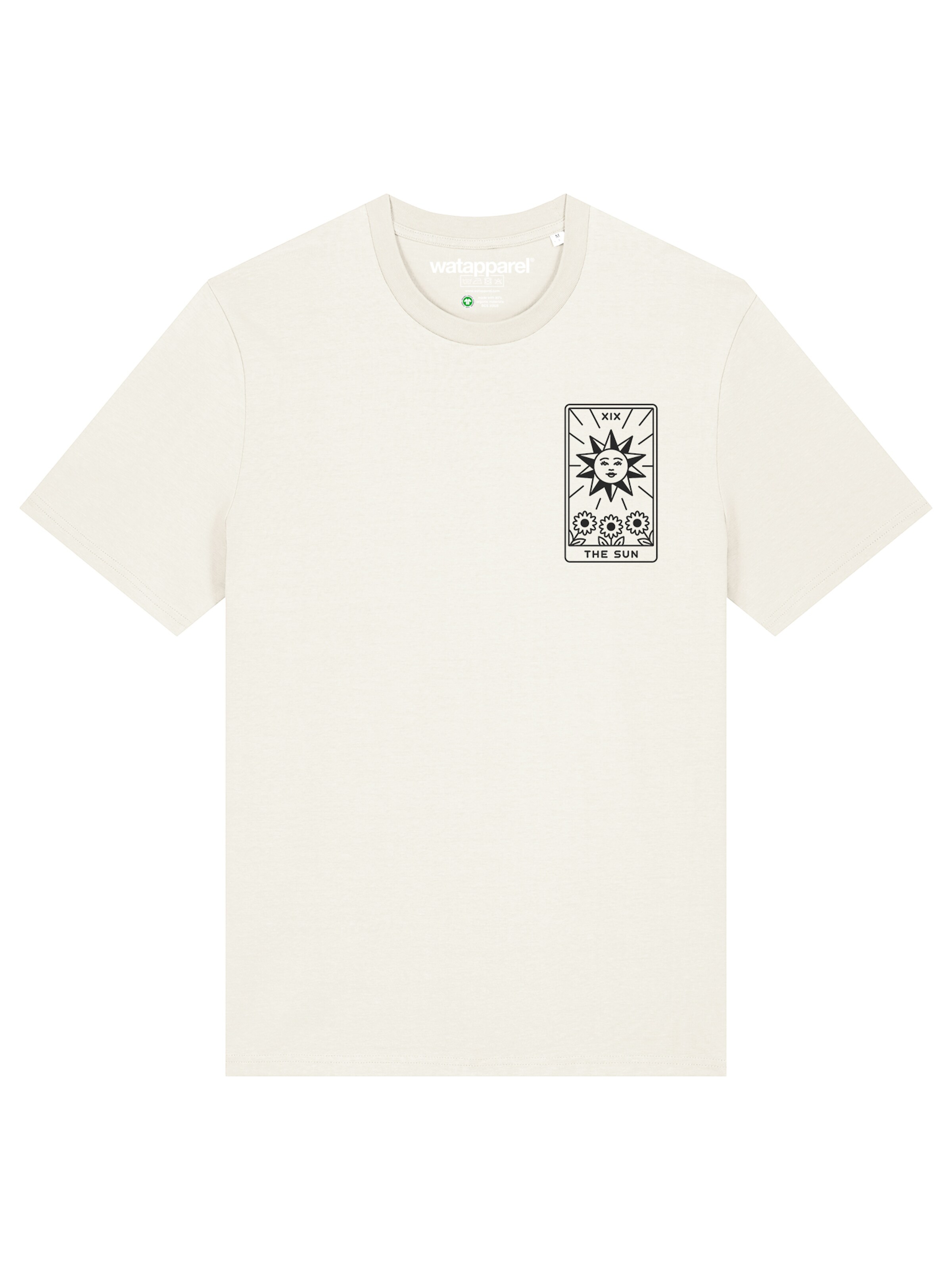 Watapparel Shirt 'Tarot The Sun' in White: front