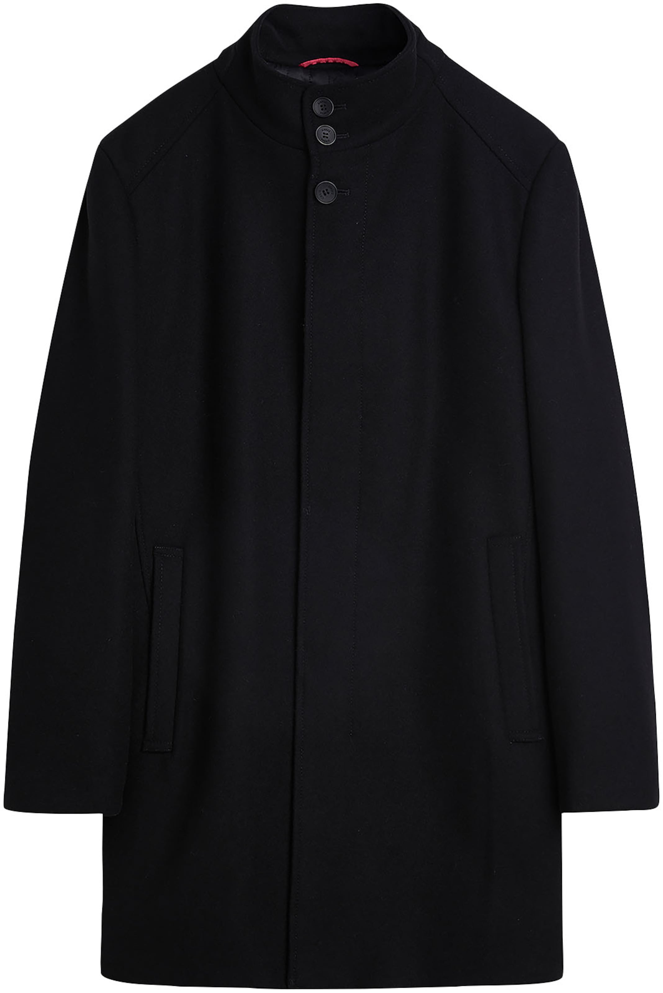 CINQUE Between-Seasons Coat in Black: front