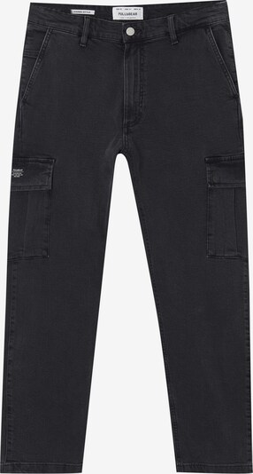 Pull&Bear Jeans cargo en noir, Vue avec produit