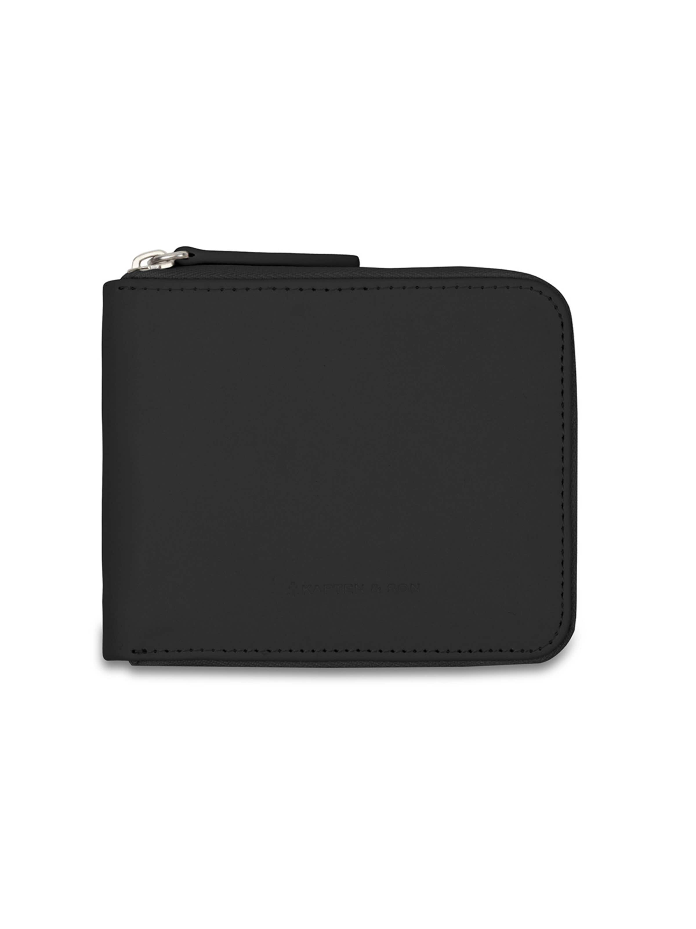 juoda Kapten & Son Piniginė 'Camden All Black': priekis