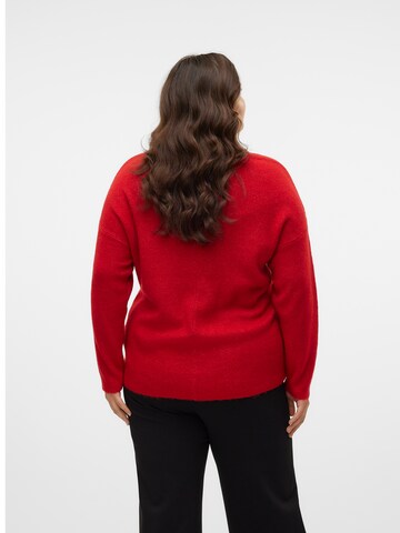 Pull-over 'VMLefile' Vero Moda Curve en rouge