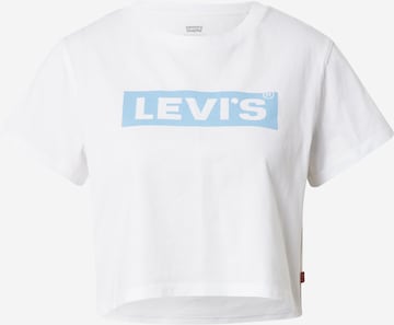 LEVI'S ® Särk 'Cropped Jordie Tee', värv valge: eest vaates