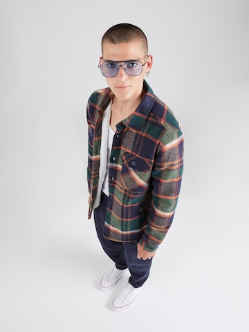 INDICODE JEANS Regular fit Button Up Shirt 'Fluge' in Blue