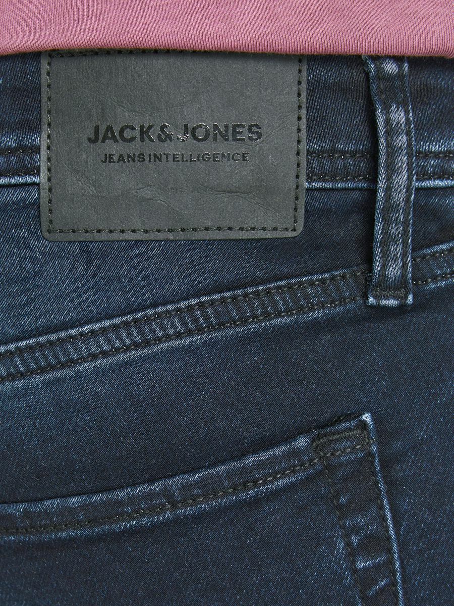 ZFs50 Odzież JACK & JONES Jeansy Glenn Original GE 906 Indigo Knit Slim Fit Jeans w kolorze Niebieskim 