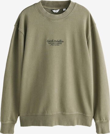 Sweat-shirt Next en vert : devant