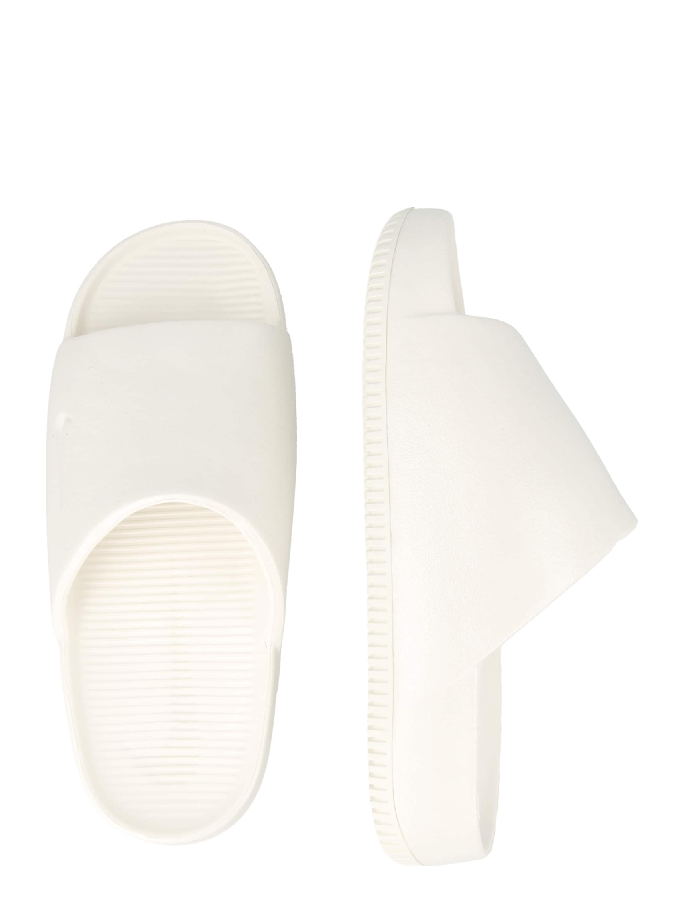 Saboți 'Calm' de la Nike Sportswear pe alb: lateral