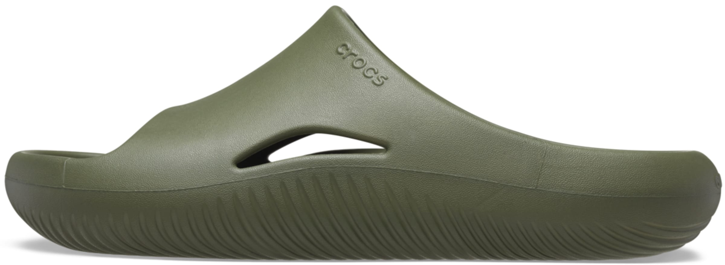 Crocs Plätu, värv roheline: eest vaates