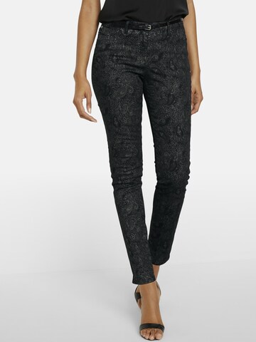 bonprix Slimfit Housut värissä musta: etupuoli