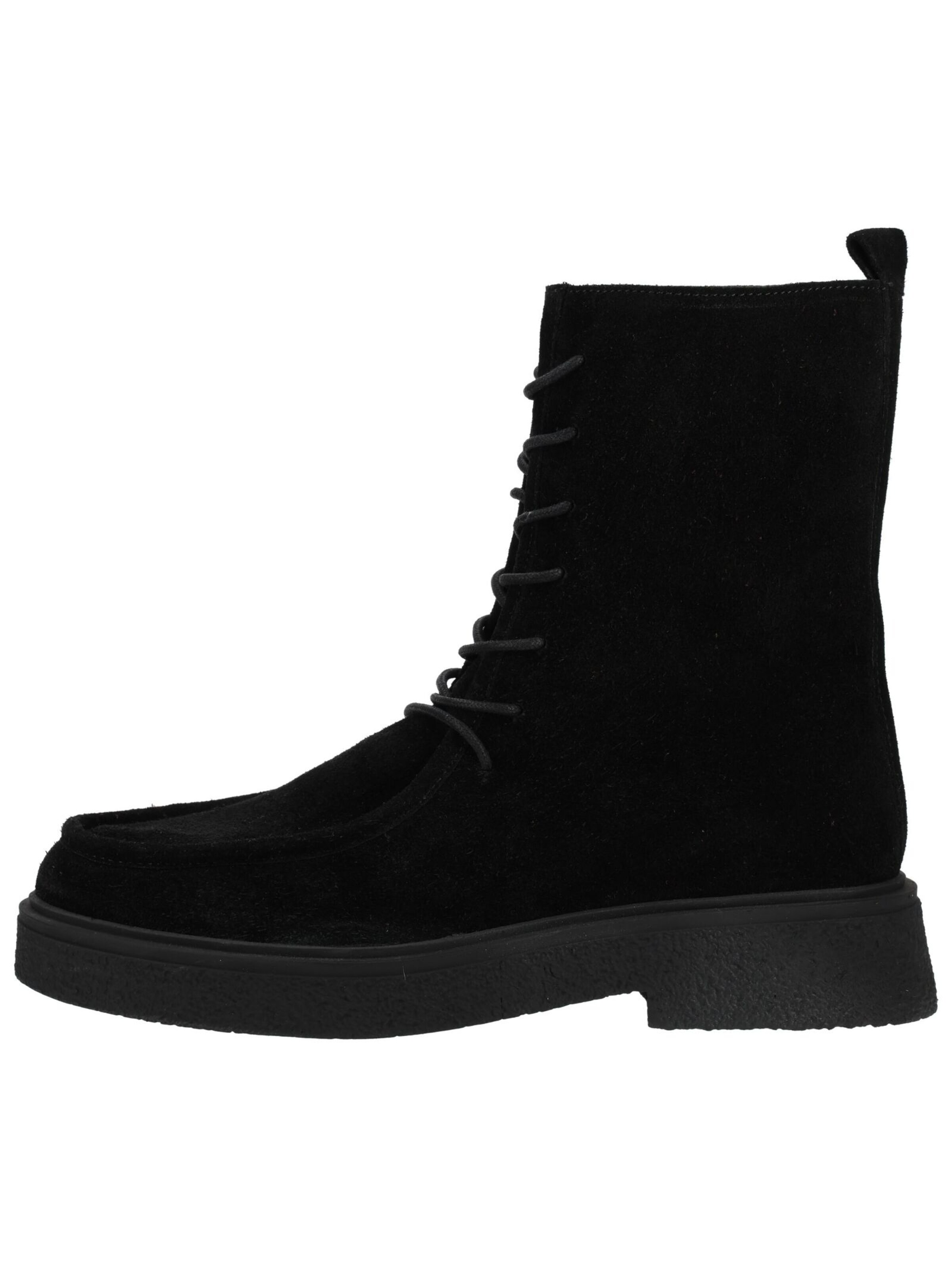GIOSEPPO Lace-Up Ankle Boots in Black