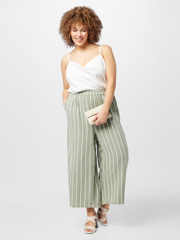 Wide Leg Pantalon ONLY Carmakoma en vert