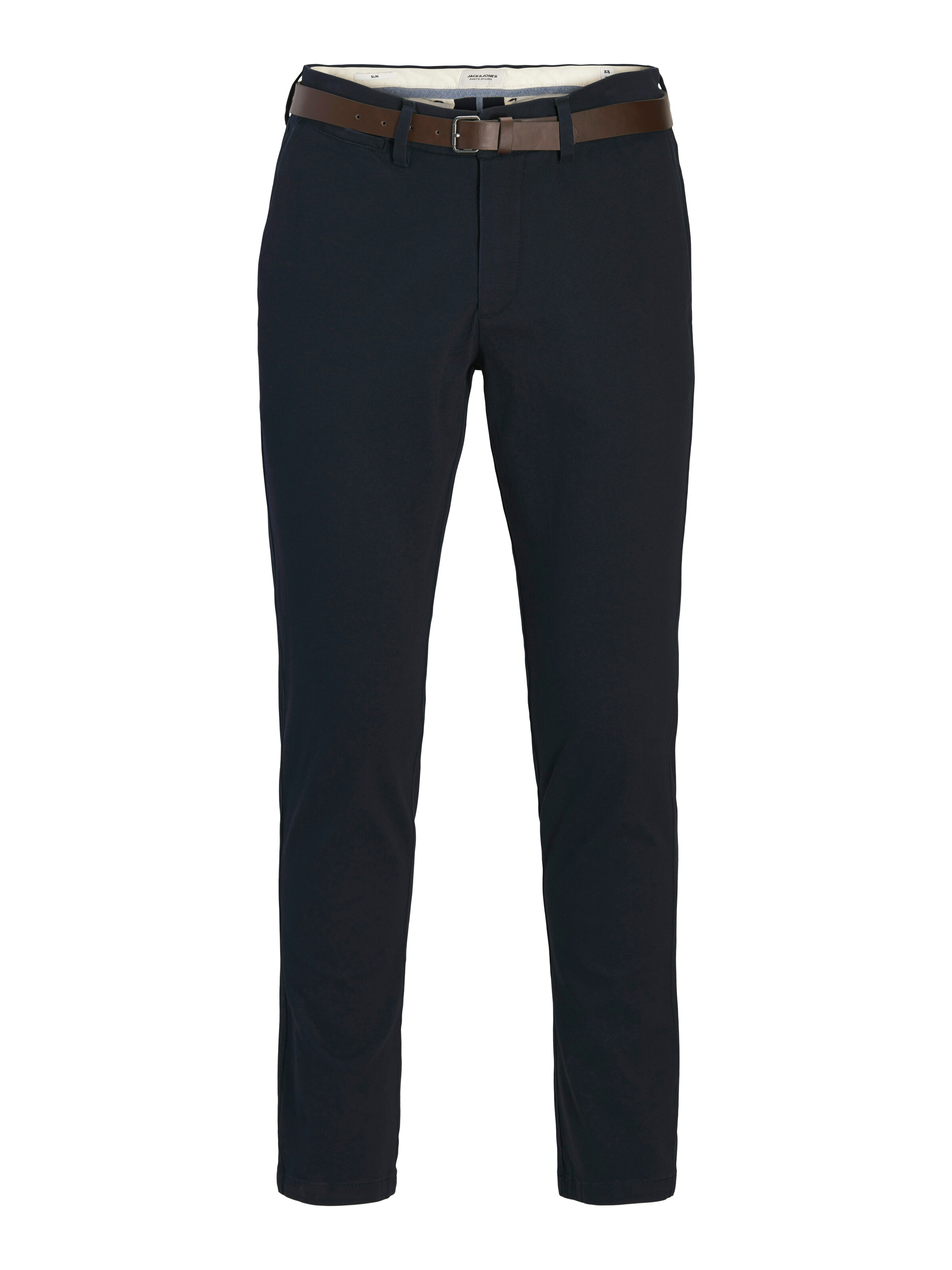 Jack & Jones Plus Chino Pants in Blue: front