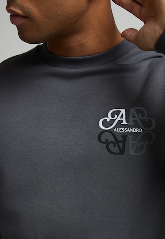 Alessandro Zavetti Sweatshirt 'Vicolo' in Grey