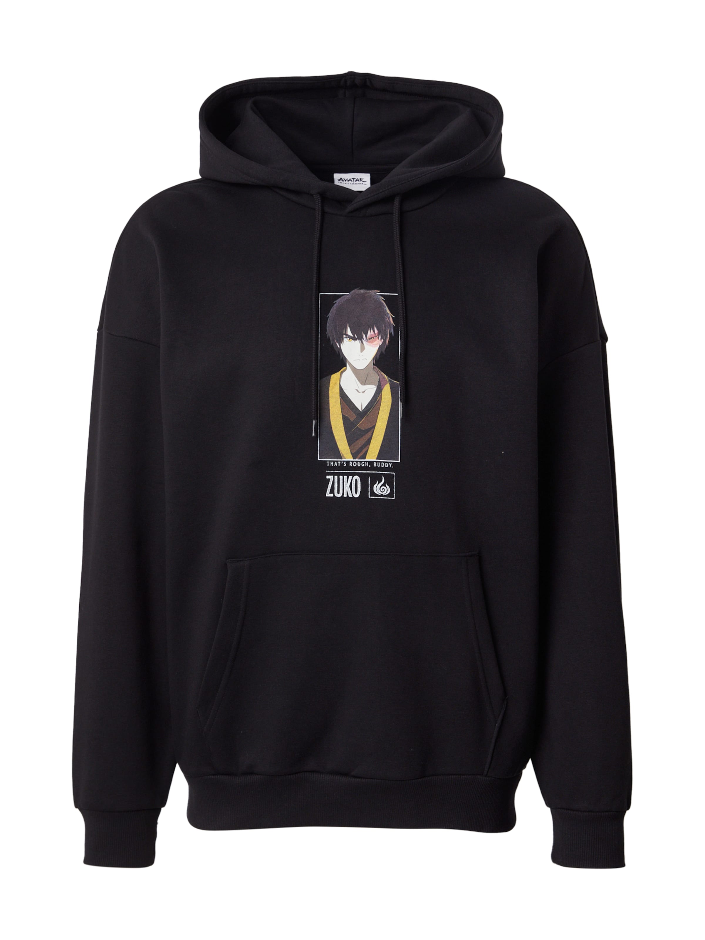 Only & Sons Sweatshirt 'ONSAVATAR' in Zwart: voorkant