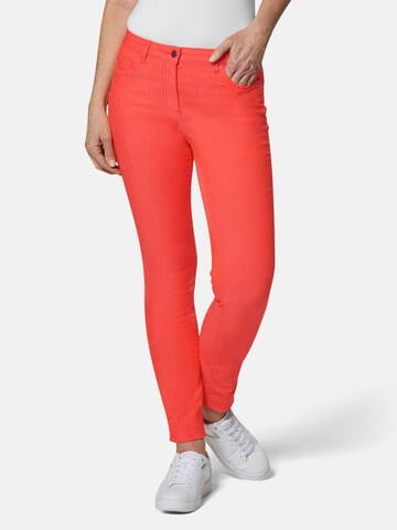 Goldner Skinny Jeans 'Bella' in Rood: voorkant