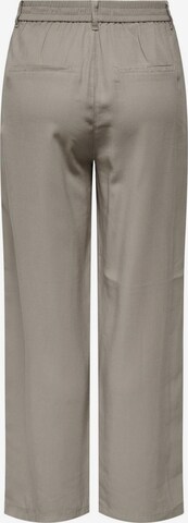 ONLY Wide leg Pleat-Front Pants in Grey