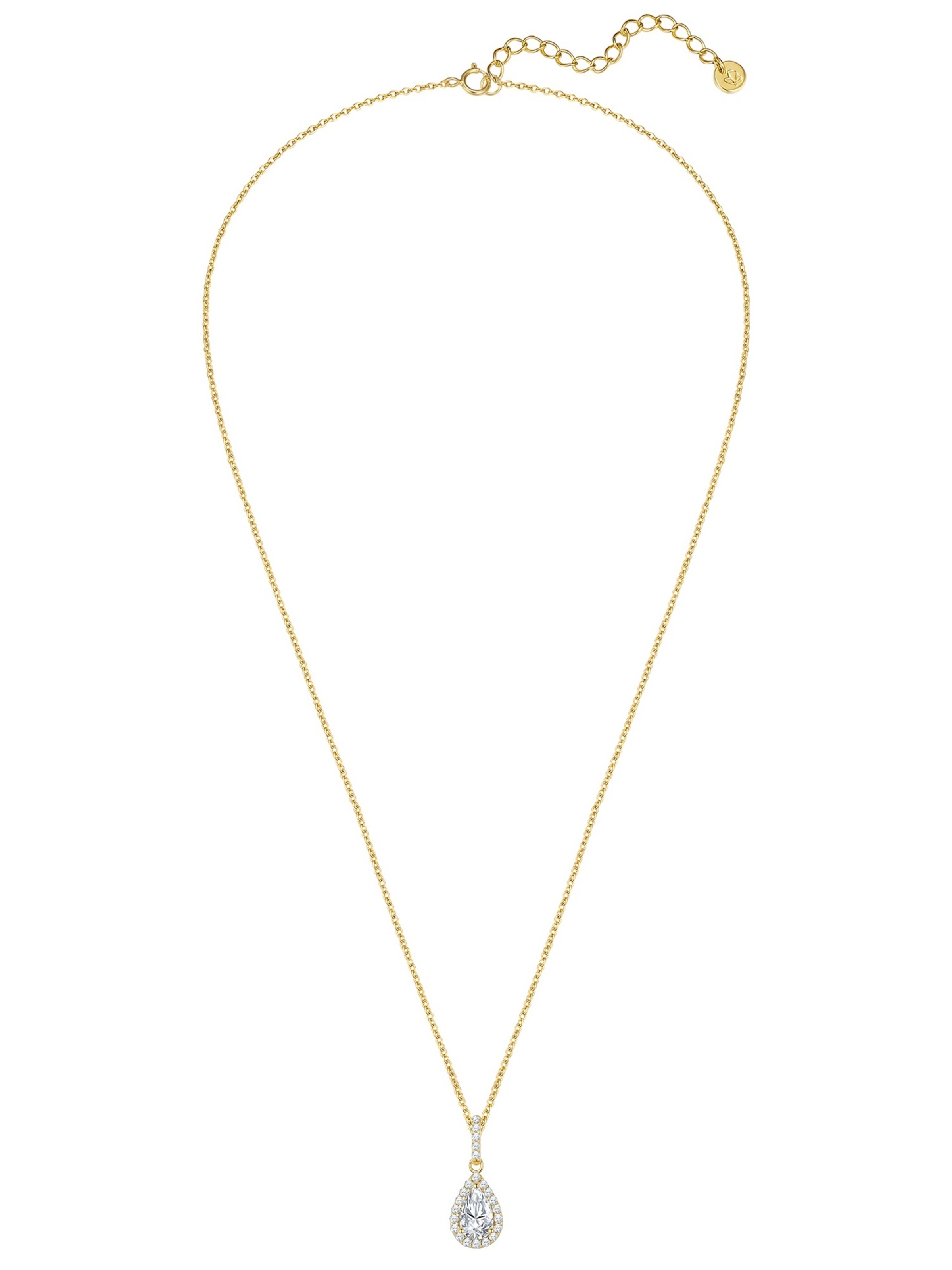 Glanzstücke München Ketting in de kleur Goudgeel / Wit, Productweergave