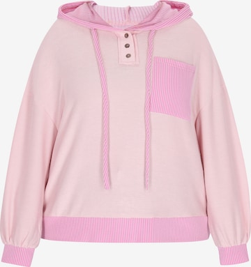 swirly - Sudadera en rosa: frente