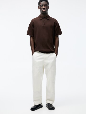 Pull&Bear Poloshirt in Braun