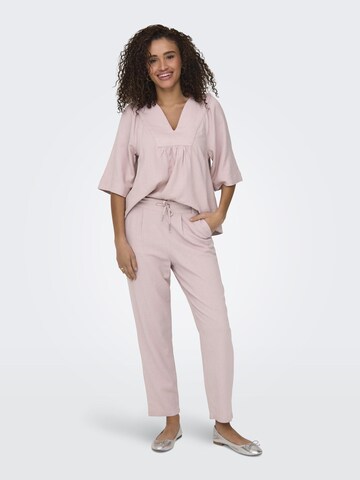 Effilé Pantalon à pince 'ONLCaro-Poptrash' ONLY en violet