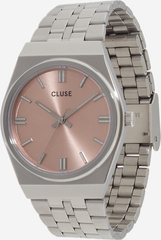 Montre à affichage analogique 'Retro 70's' CLUSE en argent : devant