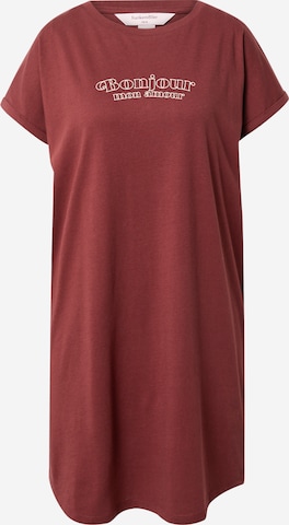 HunkemöllerSpavaćica košulja - smeđa boja: prednji dio