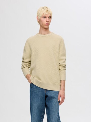SELECTED Pullover 'SLHHENNY' in Beige: Vorderseite