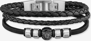 SAVE BRAVE Bracelet in Black: front