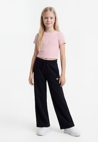 Wide Leg Pantalon ADIDAS ORIGINALS en noir : devant