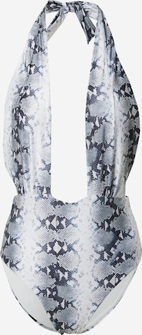 Hunkemöller Swimsuit in Grey: front