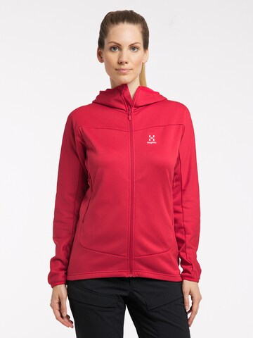 Haglöfs Athletic Fleece Jacket 'Frost' in Red: front