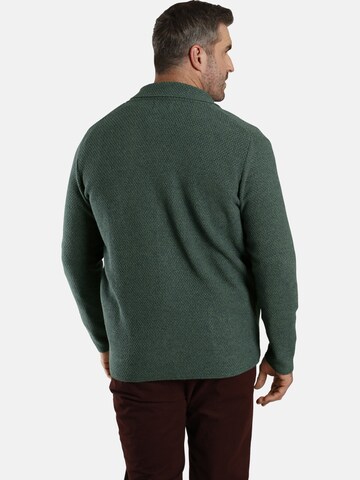 Charles Colby Knit Cardigan 'Earl James' in Green