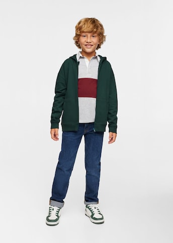 MANGO KIDS Zip-Up Hoodie 'Oregon' in Green