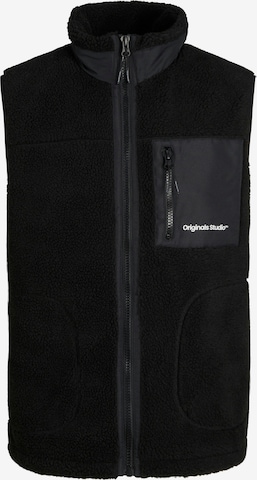 Gilet 'JORVesterbro' JACK & JONES en noir : devant