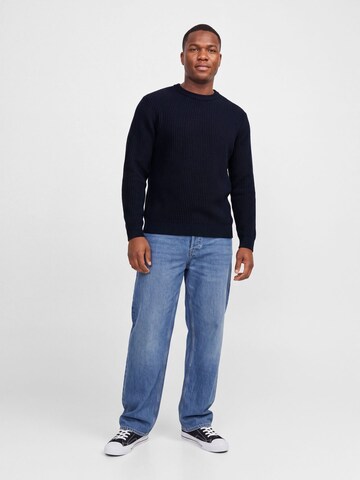 Jack & Jones Plus Tröja 'JJSage' i blå