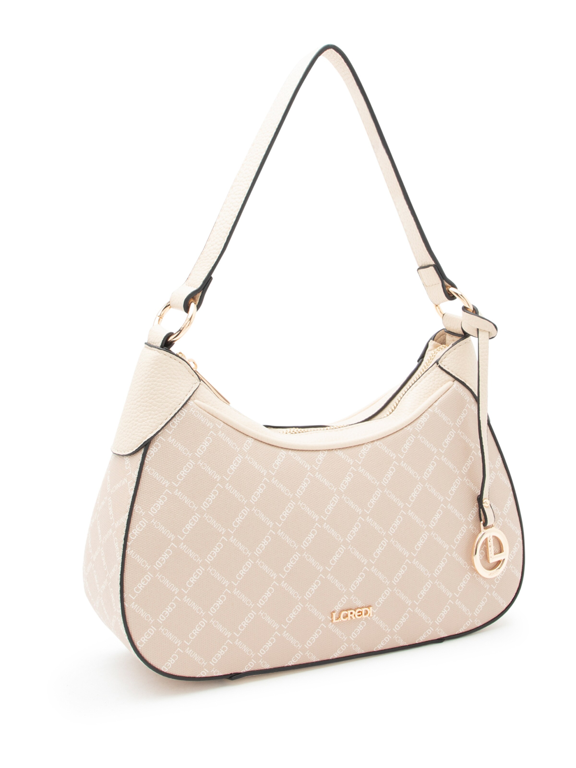 L.CREDI Schoudertas 'Filiberta' in Beige