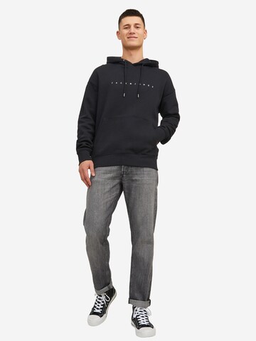 JACK & JONES Sweatshirt 'Star'‌ in Schwarz