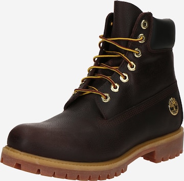 TIMBERLAND Ботинки на шнуровке в Коричневый: спереди