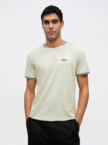 BOSS Тениска 'Taul' в бежово
