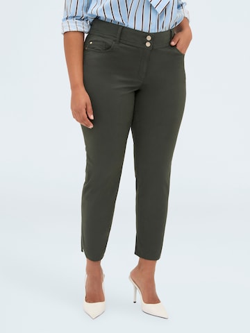 Skinny Pantalon Fiorella Rubino en vert