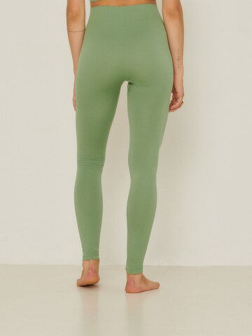 ABOUT YOU x Sofia Tsakiridou Skinny Leggings 'Lara' in Green