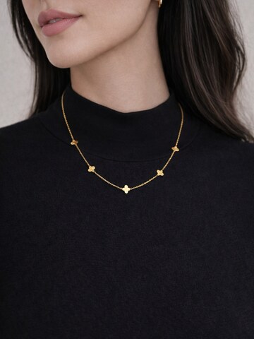 Pure Schmuck Kette 'Clover Halskette'‌‌‌‌‌‌‌‌ in Gold: Vorderseite
