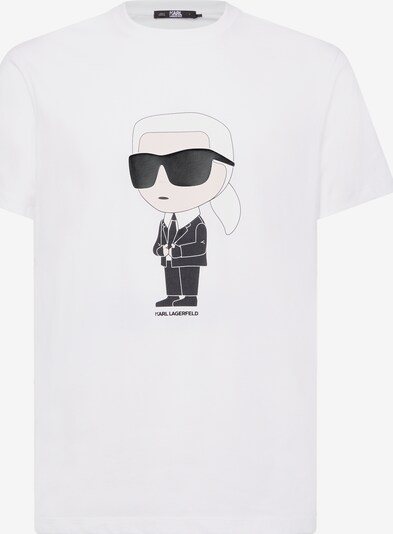 Karl Lagerfeld Camiseta en beige / negro / blanco, Vista del producto