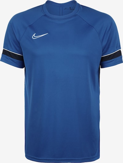 NIKE Functioneel shirt 'Academy 21' in de kleur Enziaan / Zwart / Wit, Productweergave