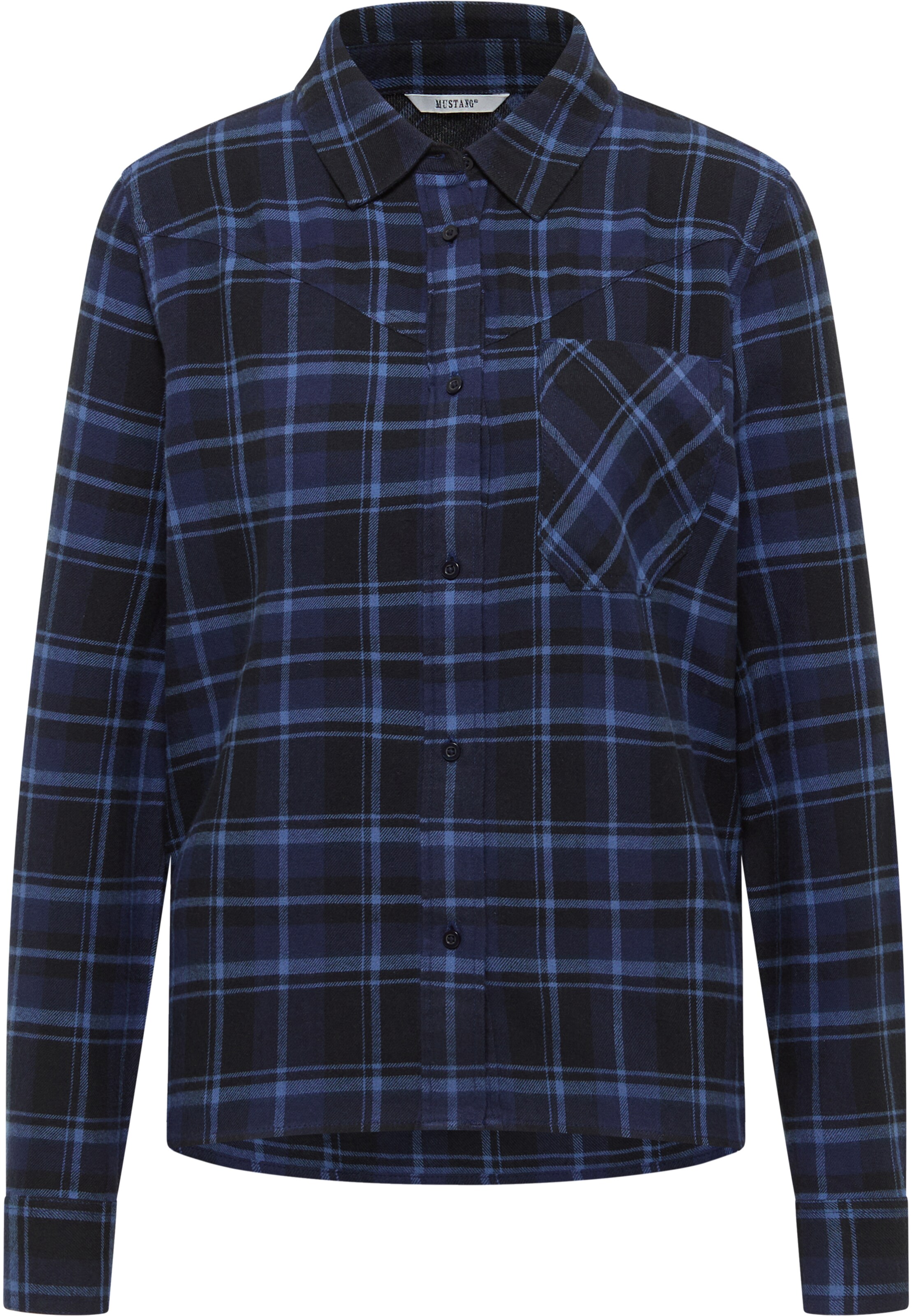 MUSTANG Bluse ' Style Bignell ' in Blau: Vorderseite