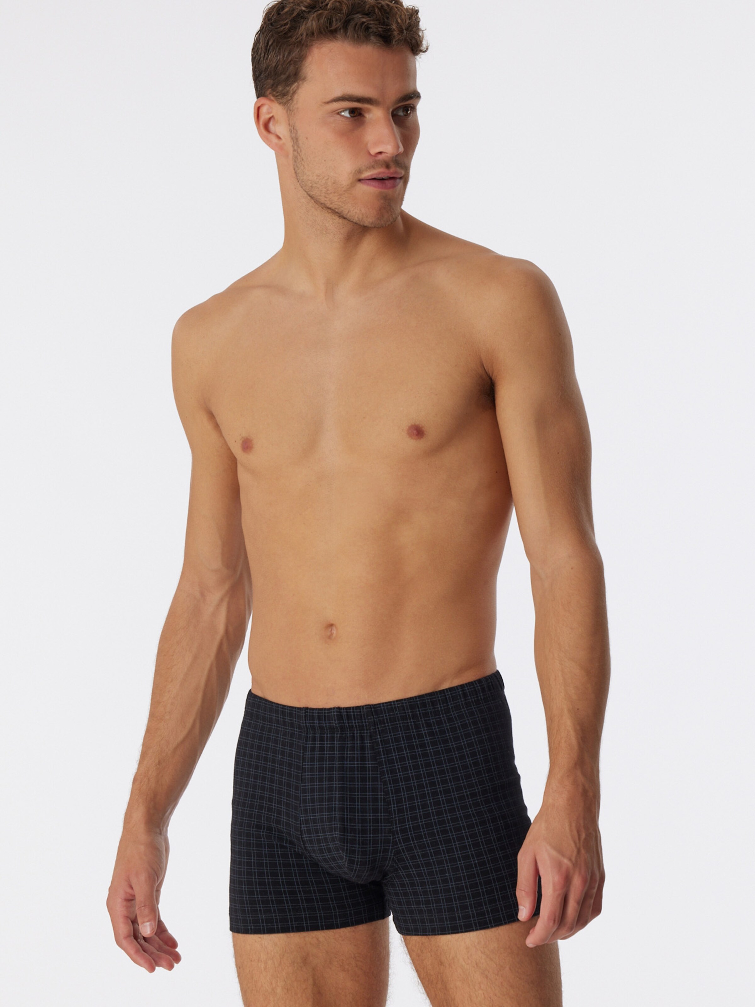 SCHIESSER - Calzoncillo boxer ' Cotton Casuals ' en negro
