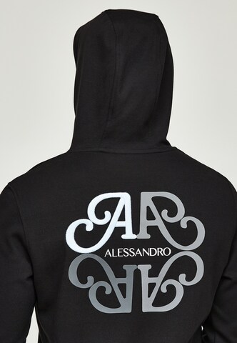 Alessandro Zavetti Sweatshirt 'Vicolo' in Black