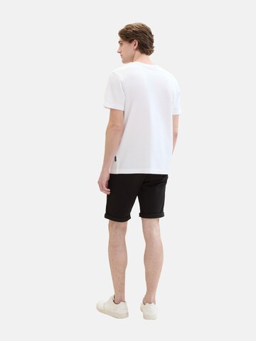 TOM TAILOR Regular Shorts in Schwarz