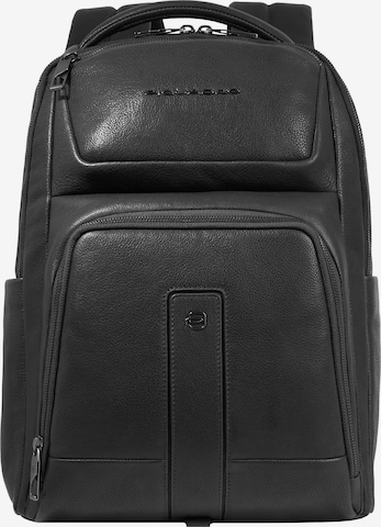 Piquadro Rucksack in Schwarz: predná strana