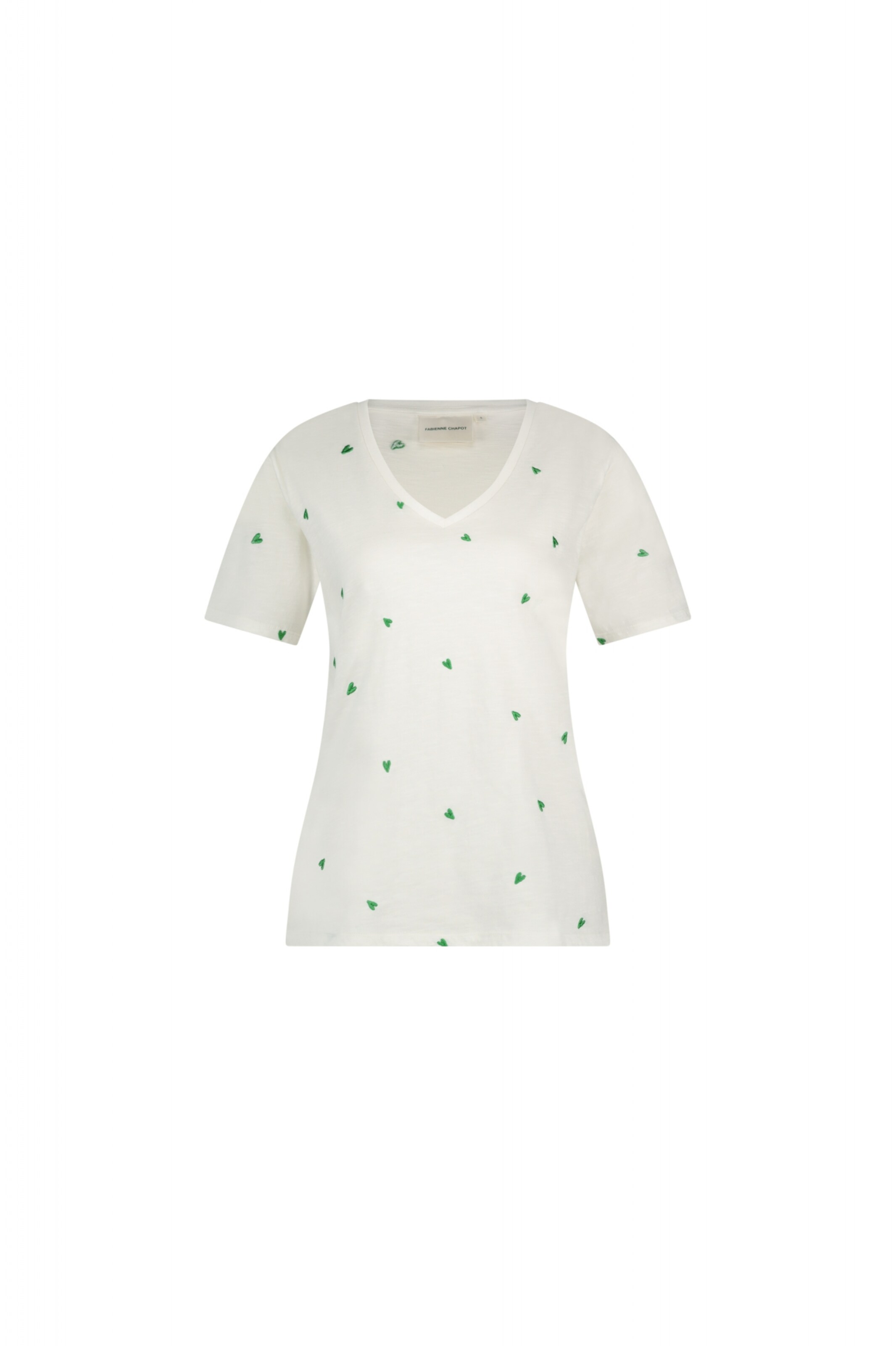 T-shirt Fabienne Chapot en blanc : devant
